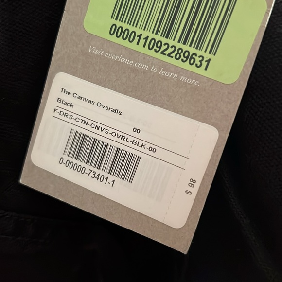 Everlane The Canvas Overalls in black - Picture 7 of 7
